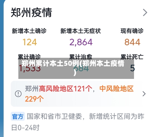 郑州累计本土50例(郑州本土疫情)