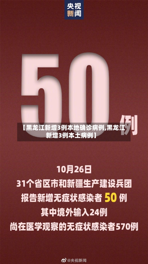 【黑龙江新增3例本地确诊病例,黑龙江新增3例本土病例】