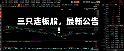 三只连板股,最新公告!