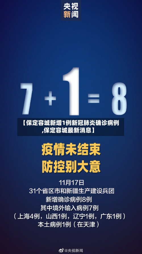 【保定容城新增1例新冠肺炎确诊病例,保定容城最新消息】-第2张图片